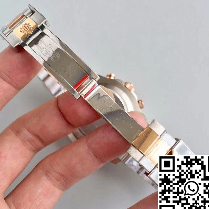 Factory JF Master Rolex Gold Rose White Dial II 116681 Yacht 1125